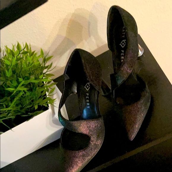 NWB”Katy Perry”Iridescent Purple & Chrome Pump - Picture 2 of 8